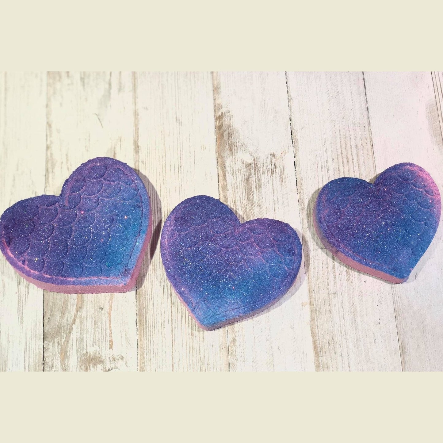 Heart with Scales Bath Bomb Hand Mold