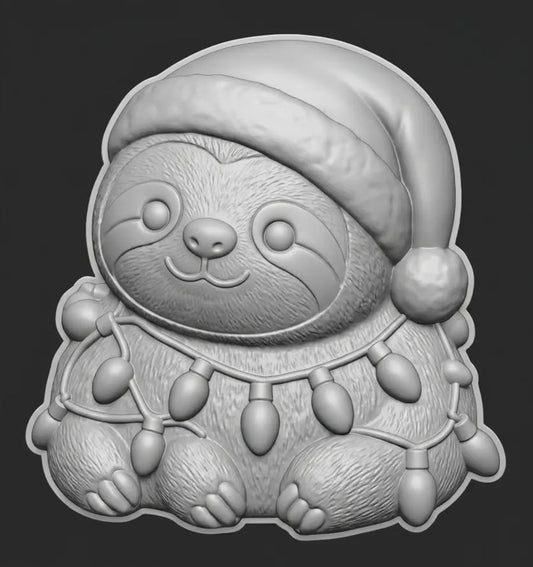 Bath Bomb Mold - Hybrid - Christmas Sloth