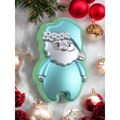 Santa in Pajamas Bath Bomb Hand Mold 3Piece