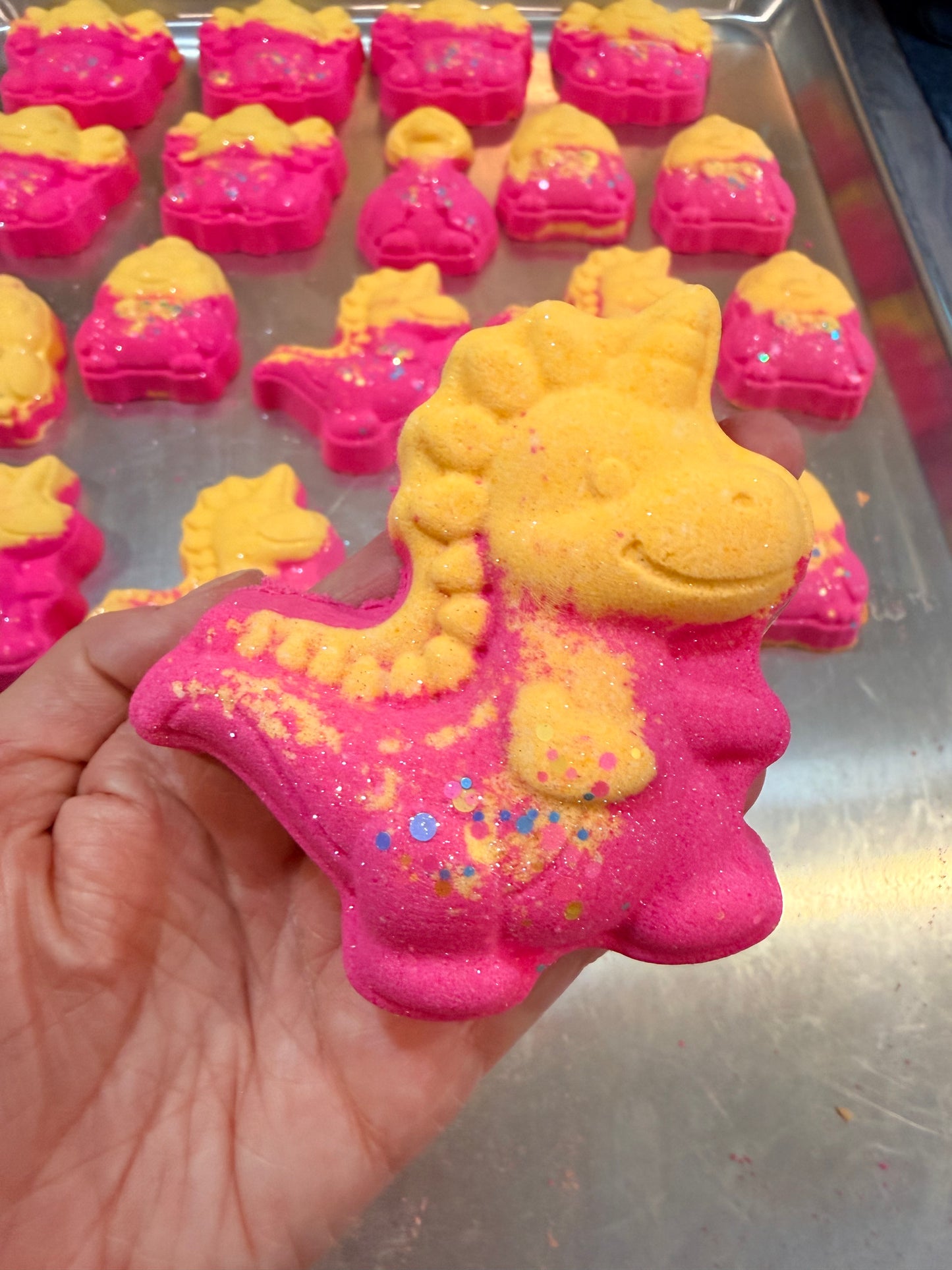 Uni-Dinosaur- Toy - Bath Bomb