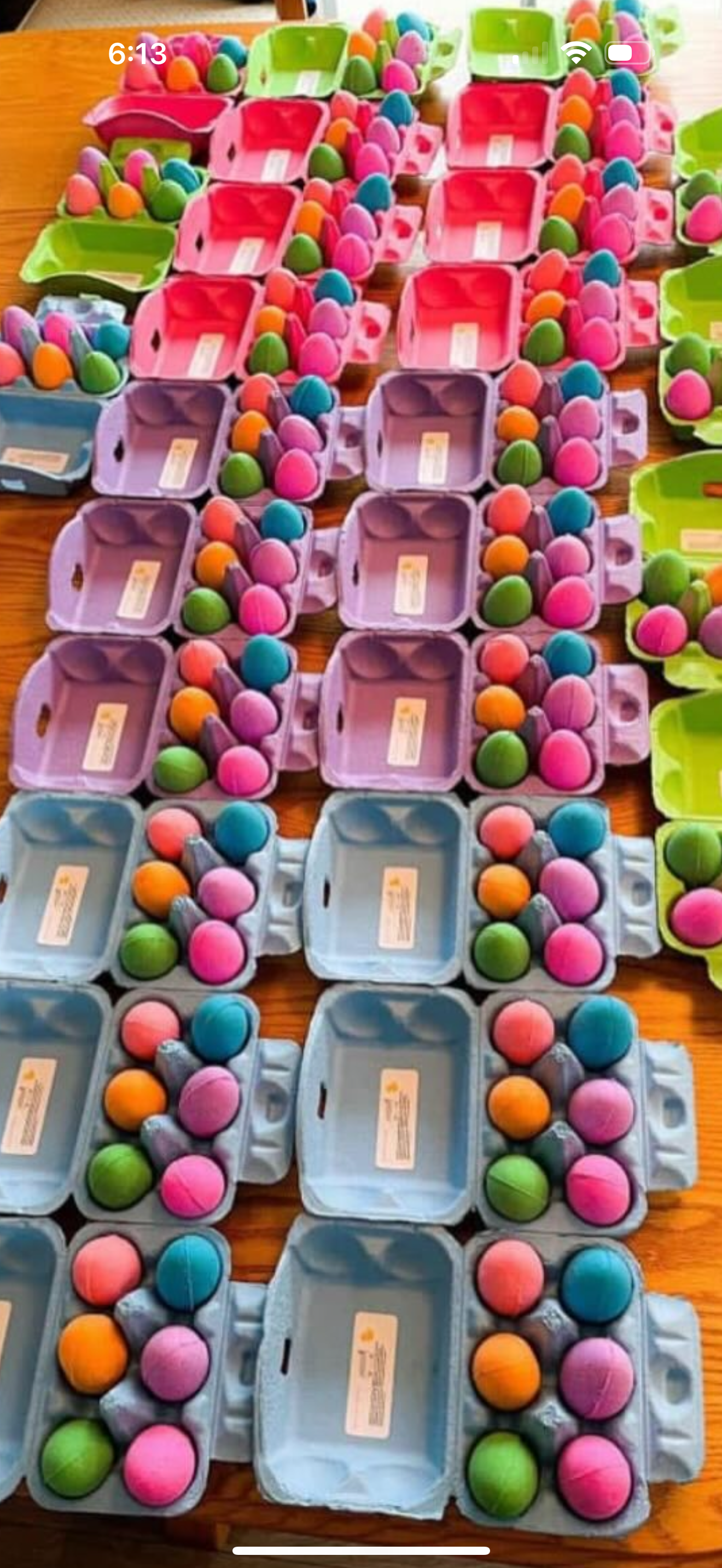 Paper Egg Carton - 6 Cavity - Bath Bombs