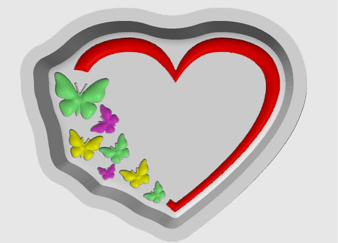 Butterfly Heart - Hybrid Mold