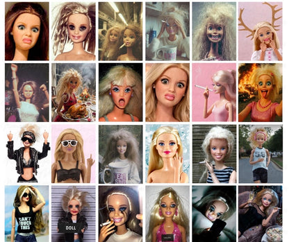 Sarcastic Doll - Cardstock - 2”