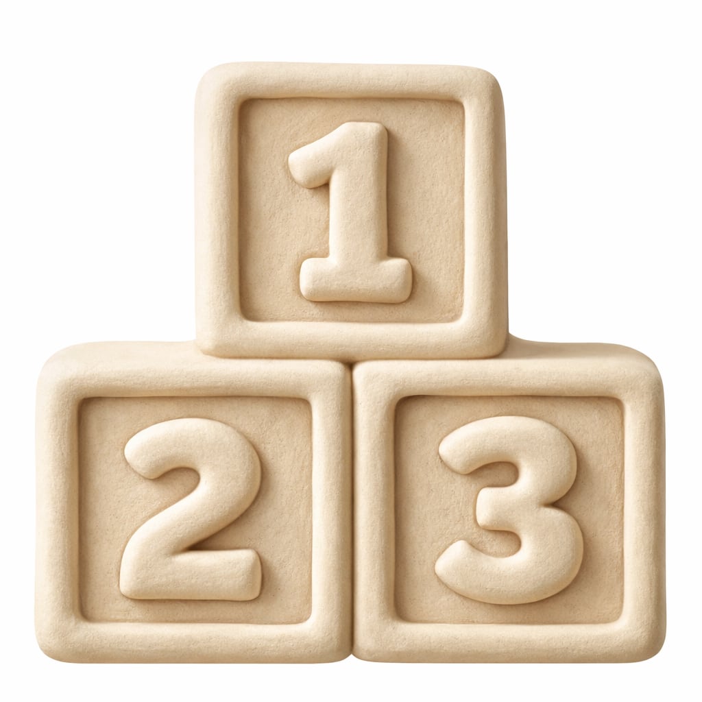 123 - Blocks - Hybrid - Vacuum - Bath Bomb Molds