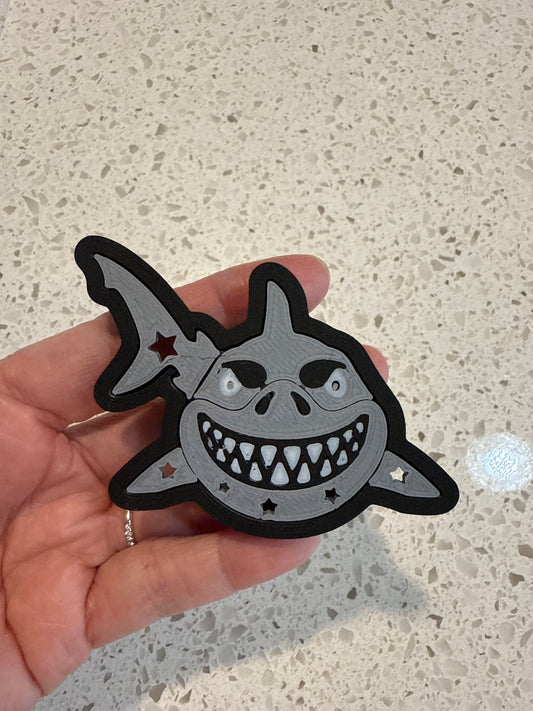 Shark - Car Freshener Refillable- 3D Printed - Vent Style