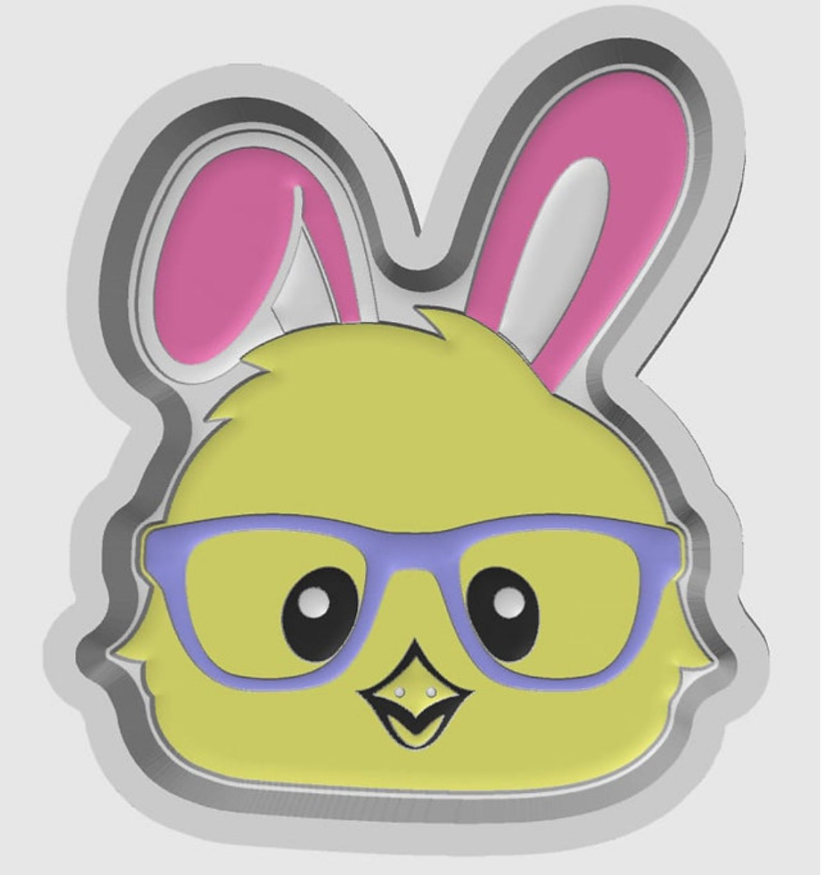 Bunny With Glasses - Hybrid Mold