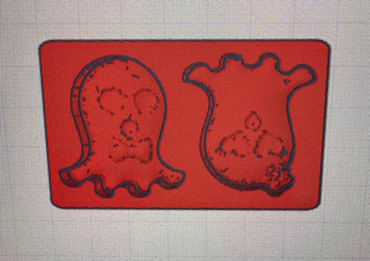 Dancing ghost - Hybrid - Bath Bomb Mold