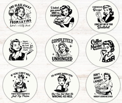 Sassy & Sarcastic - Cardstock 2.5”