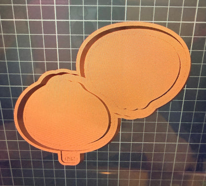 Dumpling Double Vent -   With Cardstock - Freshie Mold