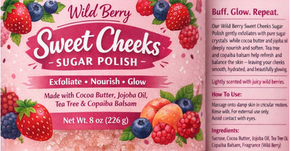 Sweet Cheeks - Sugar Polish - Soothing  Oil