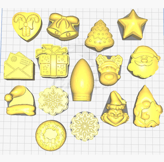 12 Days of Fizz-mas Mold Pack