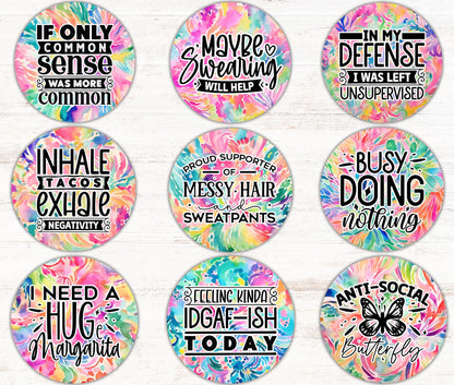 Sassy & Sarcastic - Cardstock 2.5”