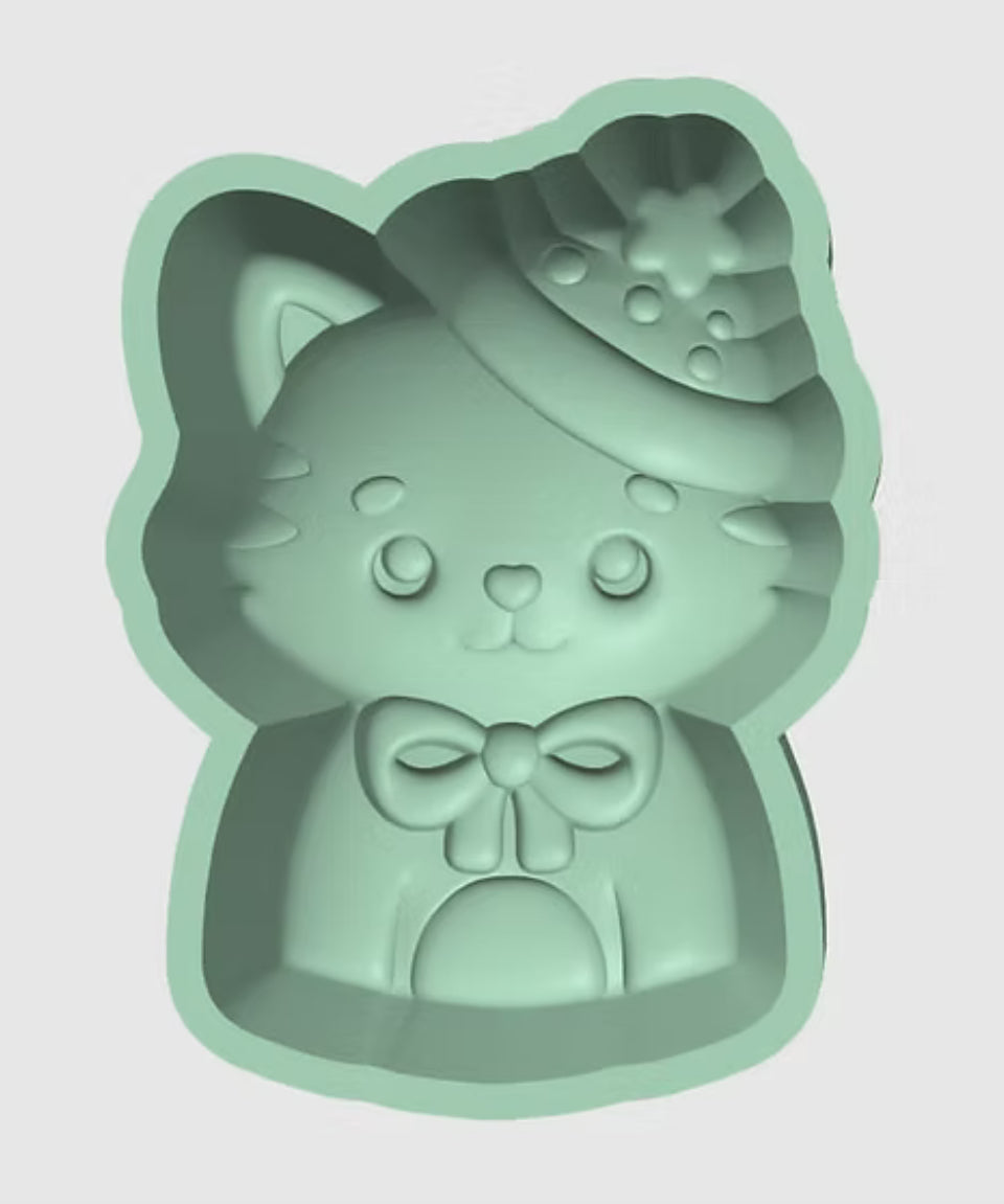 Kitty - Tree Hat - Hybrid Bath Bomb Mold