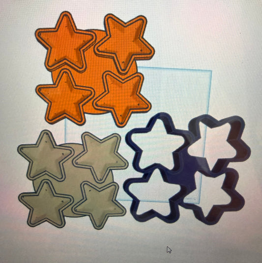 Quad - Mini Star - Hand Mold