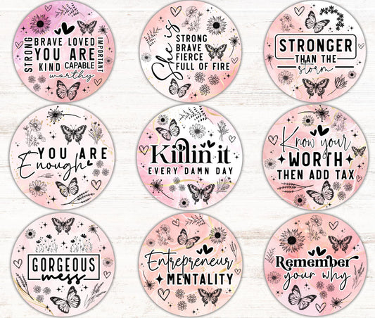 Motivational Selfcare - Cardstock 2.5”