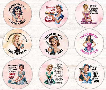 Sassy & Sarcastic - Cardstock 2.5”