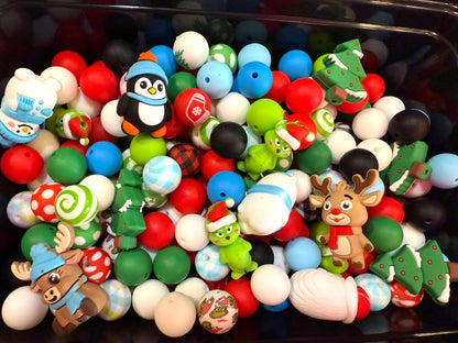 Silicone Beads - Various - Rounds