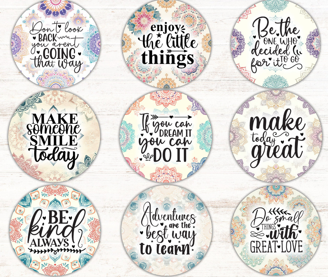 Motivational Selfcare - Cardstock 2.5”