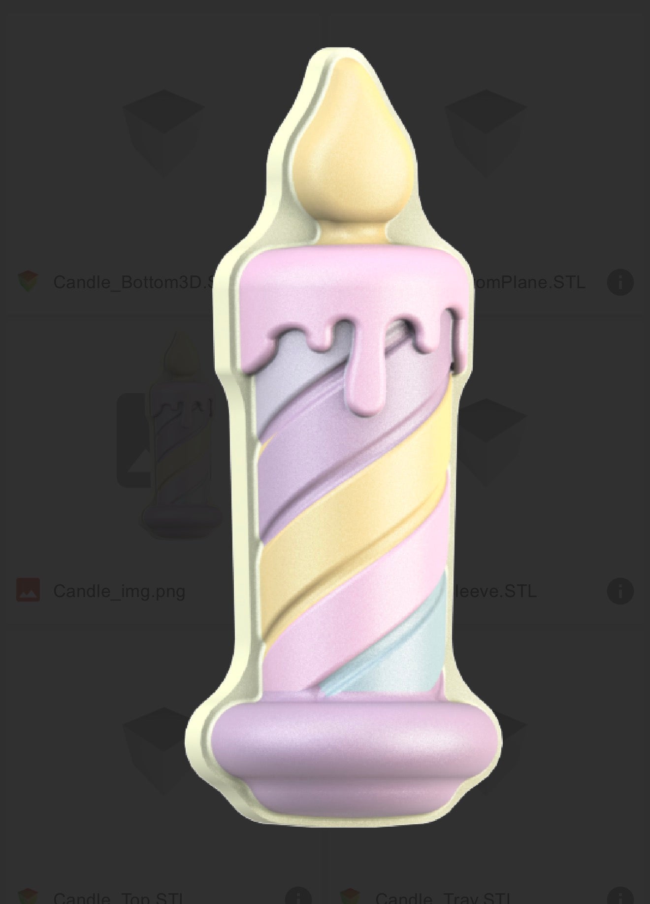Blow Out The Candle - Hybrid- Vacuum - Bath Bomb Mold