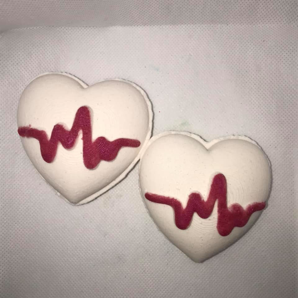 Heartbeat Bath Bomb Hand Mold