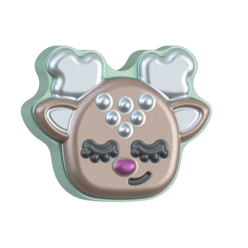 Reindeer 2023 Bath Bomb Hand Mold 3Piece