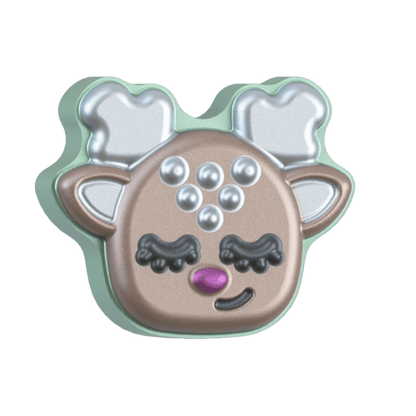 Reindeer 2023 Bath Bomb Hand Mold 3Piece