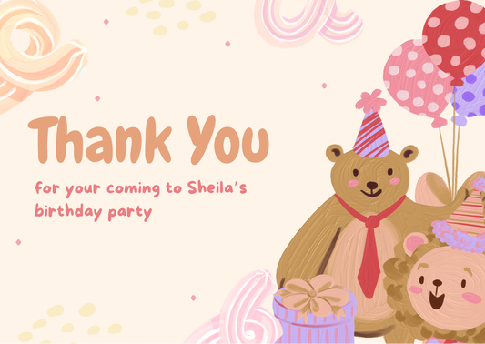 Birthday Party Favours