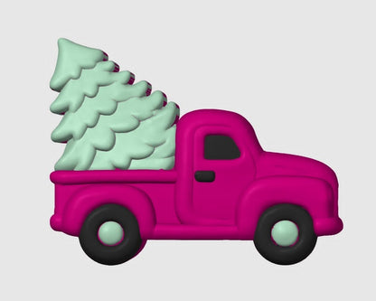 Christmas Tree Truck - Hybrid - Bath Bomb Mold