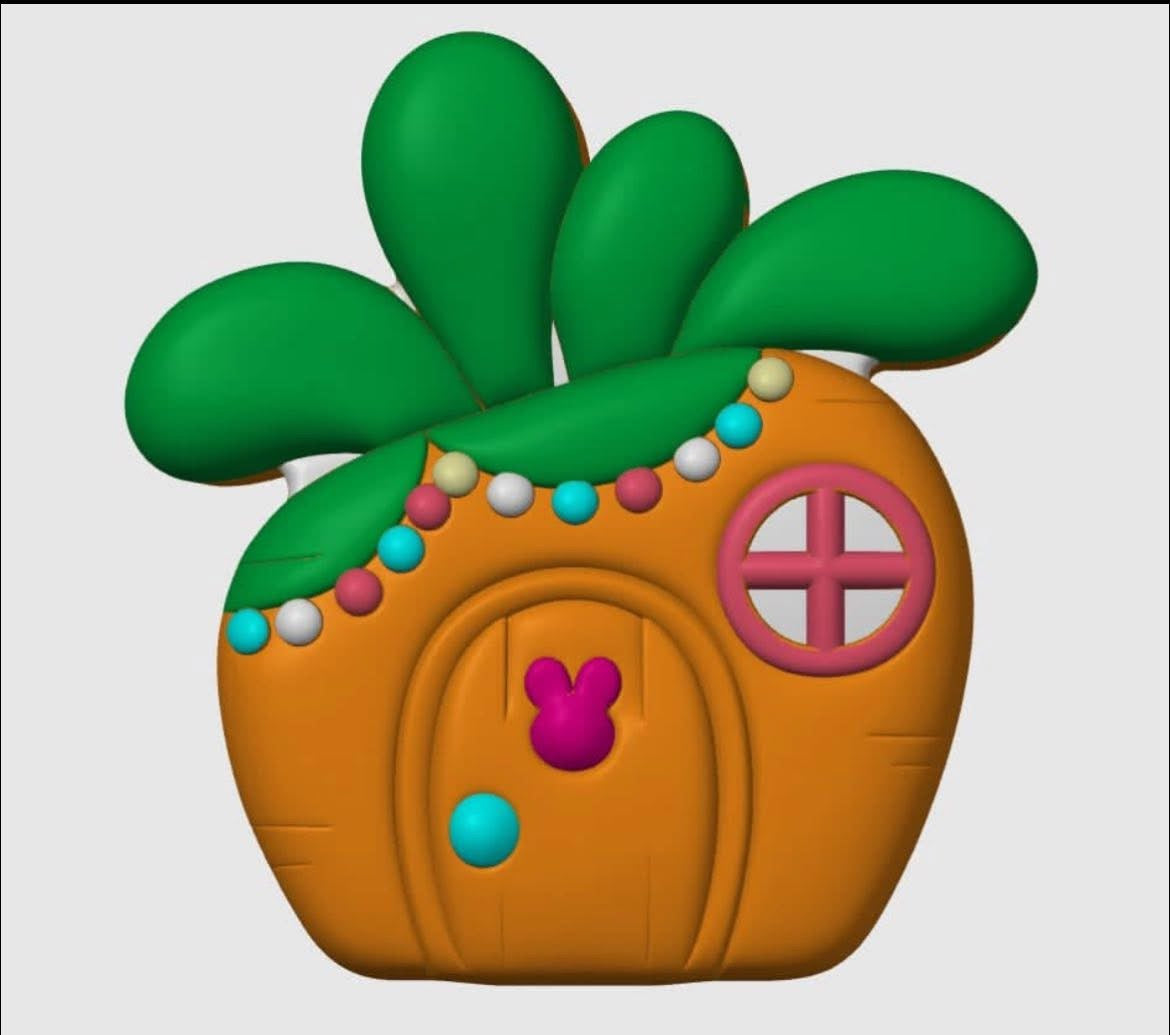 Easter Bunny Carrot - Vacuum - Hybrid - Bath Bomb Mold