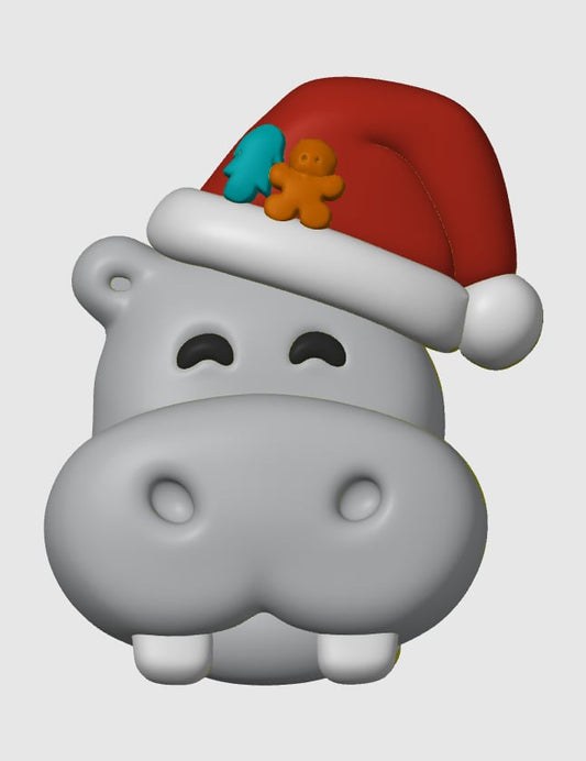 All I Want For Christmas Hippo - Hybrid - Bath Bomb Mold