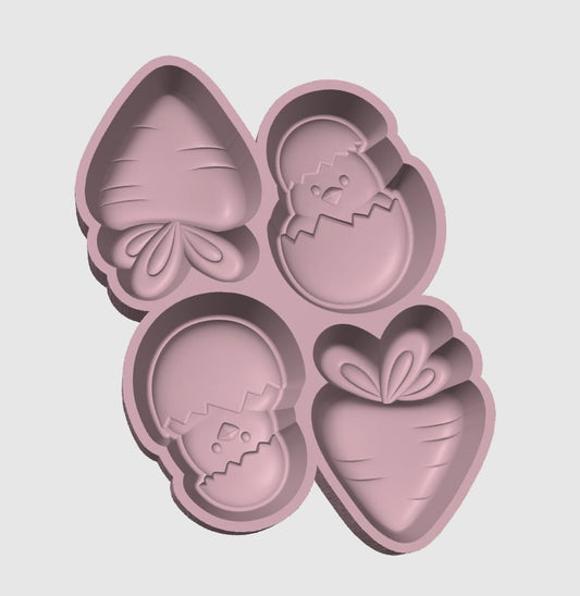 Easter Chick Carrot - Hybrid Mini - Bath Bomb Mold