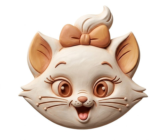 Kitty with Bow - Hybrid - Vacuum - Bath Bomb Mold