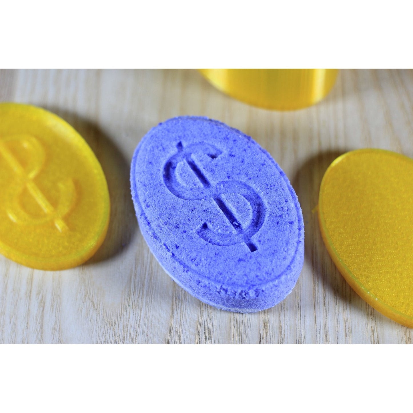 Oval Patterned Bath Bomb Hand Mold (Mom; Treble Clef / Music Symbol; Dollar Sign)